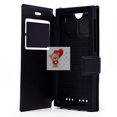 Универсальный чехол-книжка 5.5 (черный) Универсальный чехол-книжка 5.5 (черный)