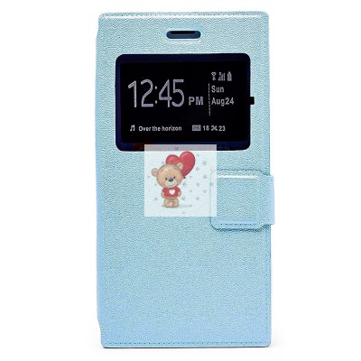 Универсальный чехол-книжка 5.5 (голубой)