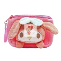 Универсальный чехол-кошелек плюшевый детский (санрио) (розовый)