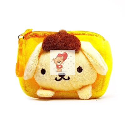 Универсальный чехол-кошелек плюшевый детский (собака) (желтый) Универсальный чехол-кошелек плюшевый детский (собака) (желтый)