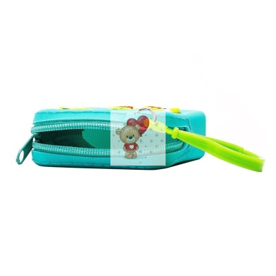 Универсальный чехол-кошелек силиконовый детский (динозавр) (синий) Универсальный чехол-кошелек силиконовый детский (динозавр) (синий)