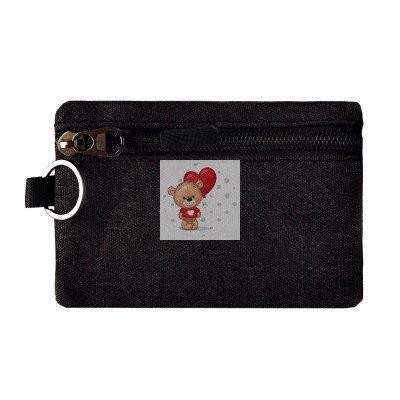 Универсальный чехол-кошелек текстильный 12,5x8,5см (черный)