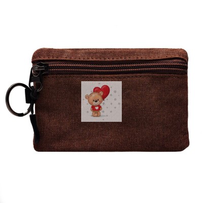 Универсальный чехол-кошелек текстильный 12,5x8,5см (коричневый) Универсальный чехол-кошелек текстильный 12,5x8,5см (коричневый)