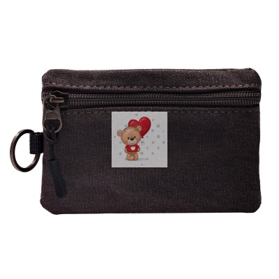 Универсальный чехол-кошелек текстильный 12,5x8,5см (серый)