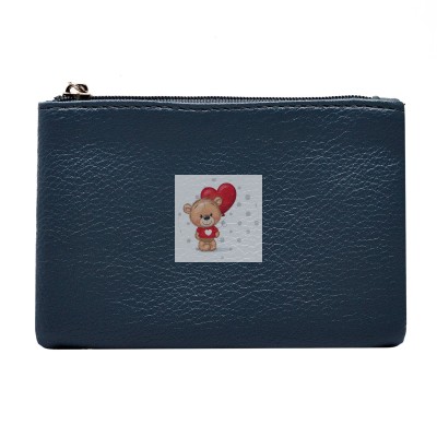 Универсальный чехол-кошелек экокожа 12,5x8см (синий)