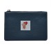 Универсальный чехол-кошелек экокожа 12,5x8см (синий)