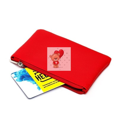 Универсальный чехол-кошелек экокожа 12,5x8см (красный) Универсальный чехол-кошелек экокожа 12,5x8см (красный)