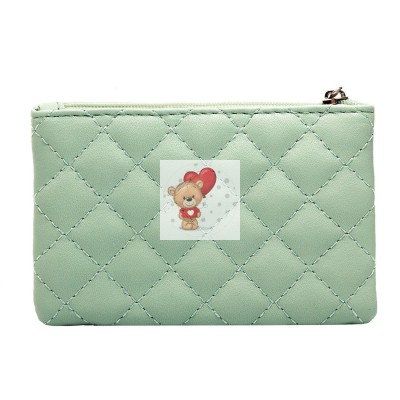 Универсальный чехол-кошелек экокожа 12x8см (мятный)