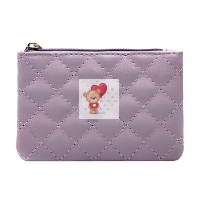 Универсальный чехол-кошелек экокожа 12x8см (сиреневый)