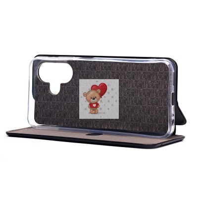 Чехол-книжка для Infinix HOT 30 Play открытие вбок (черный) - BC002 Чехол-книжка для Infinix HOT 30 Play открытие вбок (черный) - BC002