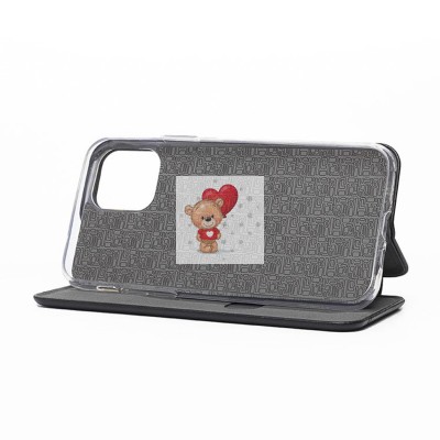 Чехол-книжка для Apple iPhone 11 Pro (черный) открытие вбок - BC002