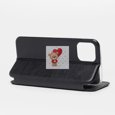 Чехол-книжка для Apple iPhone 11 Pro (черный) открытие вбок - BC002