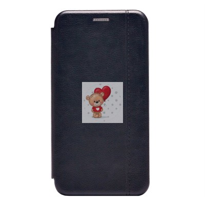 Чехол-книжка для Apple iPhone 11 (черный) открытие вбок - BC002