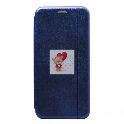 Чехол-книжка для Apple iPhone 11 (синий) открытие вбок - BC002