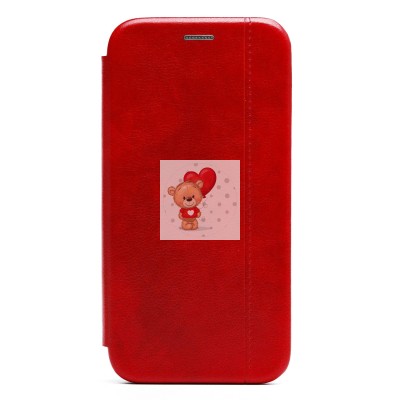 Чехол-книжка для Apple iPhone 11 (красный) открытие вбок - BC002