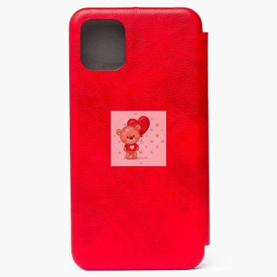 Чехол-книжка для Apple iPhone 11 (красный) открытие вбок - BC002
