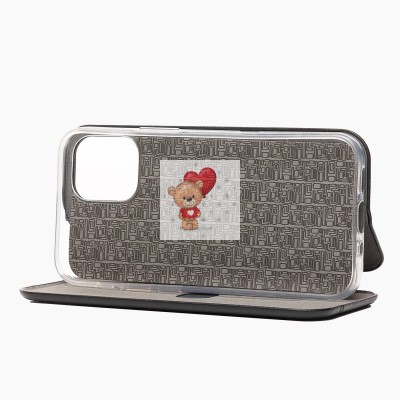 Чехол-книжка для Apple iPhone 12 mini (черный) открытие вбок - BC002 Чехол-книжка для Apple iPhone 12 mini (черный) открытие вбок - BC002