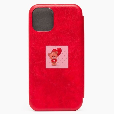 Чехол-книжка для Apple iPhone 12 mini (красный) открытие вбок - BC002 Чехол-книжка для Apple iPhone 12 mini (красный) открытие вбок - BC002