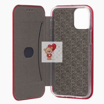 Чехол-книжка для Apple iPhone 12 mini (красный) открытие вбок - BC002 Чехол-книжка для Apple iPhone 12 mini (красный) открытие вбок - BC002