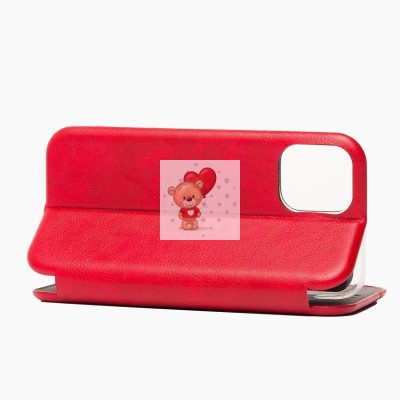 Чехол-книжка для Apple iPhone 12 mini (красный) открытие вбок - BC002 Чехол-книжка для Apple iPhone 12 mini (красный) открытие вбок - BC002