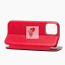 Чехол-книжка для Apple iPhone 12 mini (красный) открытие вбок - BC002 Чехол-книжка для Apple iPhone 12 mini (красный) открытие вбок - BC002