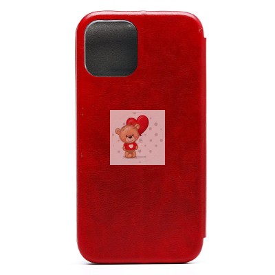 Чехол-книжка для Apple iPhone 12 Pro Max (красный) открытие вбок - BC002