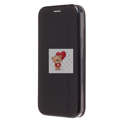 Чехол-книжка для Apple iPhone 15 Plus (открытие вбок) (черный) - BC002 Чехол-книжка для Apple iPhone 15 Plus (открытие вбок) (черный) - BC002