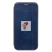 Чехол-книжка для Apple iPhone 15 Plus (открытие вбок) (синий) - BC002