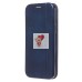 Чехол-книжка для Apple iPhone 15 Plus (открытие вбок) (синий) - BC002