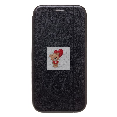 Чехол-книжка для Apple iPhone 15 Pro Max (открытие вбок) (черный) - BC002