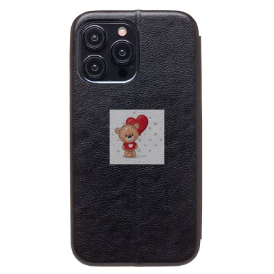 Чехол-книжка для Apple iPhone 15 Pro Max (открытие вбок) (черный) - BC002 Чехол-книжка для Apple iPhone 15 Pro Max (открытие вбок) (черный) - BC002