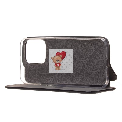 Чехол-книжка для Apple iPhone 15 Pro Max (открытие вбок) (черный) - BC002 Чехол-книжка для Apple iPhone 15 Pro Max (открытие вбок) (черный) - BC002