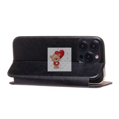 Чехол-книжка для Apple iPhone 15 Pro Max (открытие вбок) (черный) - BC002 Чехол-книжка для Apple iPhone 15 Pro Max (открытие вбок) (черный) - BC002