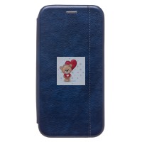 Чехол-книжка для Apple iPhone 15 Pro Max (открытие вбок) (синий) - BC002
