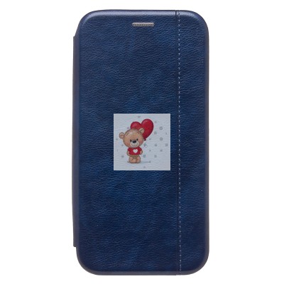 Чехол-книжка для Apple iPhone 15 Pro Max (открытие вбок) (синий) - BC002