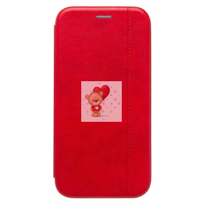 Чехол-книжка для Apple iPhone 15 Pro Max (открытие вбок) (красный) - BC002