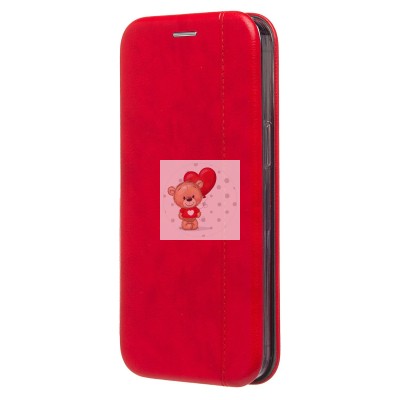 Чехол-книжка для Apple iPhone 15 Pro Max (открытие вбок) (красный) - BC002