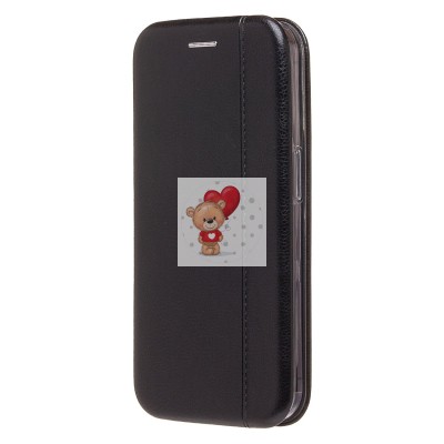 Чехол-книжка для Apple iPhone 15 Pro (открытие вбок) (черный) - BC002