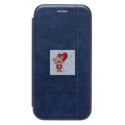 Чехол-книжка для Apple iPhone 15 Pro (открытие вбок) (синий) - BC002