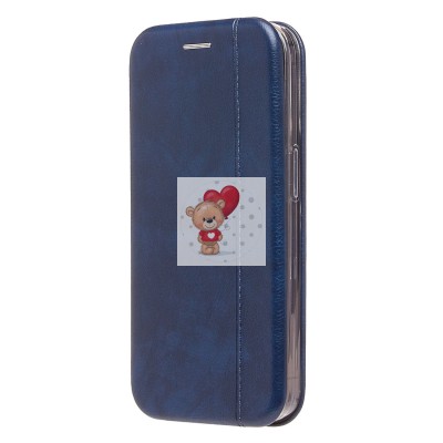 Чехол-книжка для Apple iPhone 15 Pro (открытие вбок) (синий) - BC002 Чехол-книжка для Apple iPhone 15 Pro (открытие вбок) (синий) - BC002