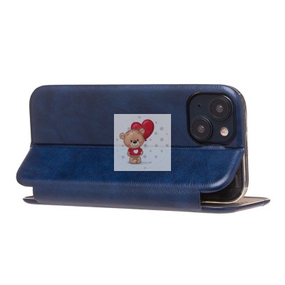 Чехол-книжка для Apple iPhone 15 (открытие вбок) (синий) - BC002 Чехол-книжка для Apple iPhone 15 (открытие вбок) (синий) - BC002