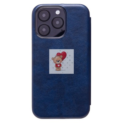Чехол-книжка для Apple iPhone 16 Pro (синий) - BC002 Чехол-книжка для Apple iPhone 16 Pro (синий) - BC002