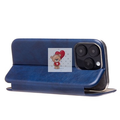 Чехол-книжка для Apple iPhone 16 Pro (синий) - BC002 Чехол-книжка для Apple iPhone 16 Pro (синий) - BC002