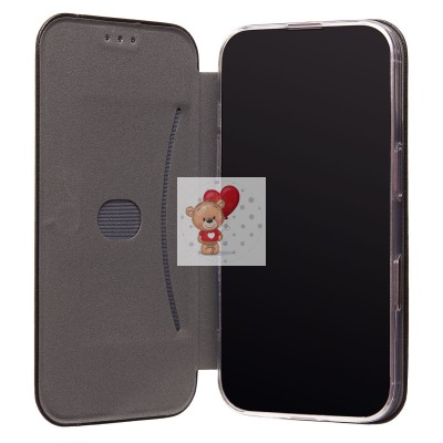 Чехол-книжка для Apple iPhone 16 (черный) - BC002