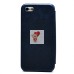 Чехол-книжка для Apple iPhone 5 (синий) открытие вбок - BC002