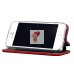 Чехол-книжка для Apple iPhone 5 (красный) открытие вбок - BC002 Чехол-книжка для Apple iPhone 5 (красный) открытие вбок - BC002