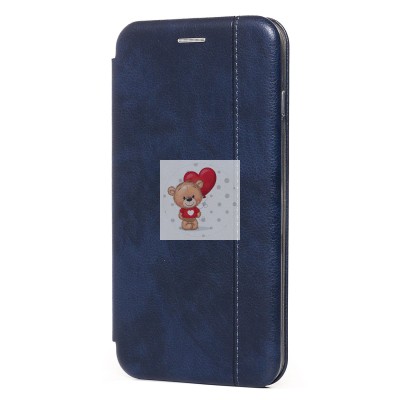 Чехол-книжка для Apple iPhone 6S (синий) открытие вбок - BC002