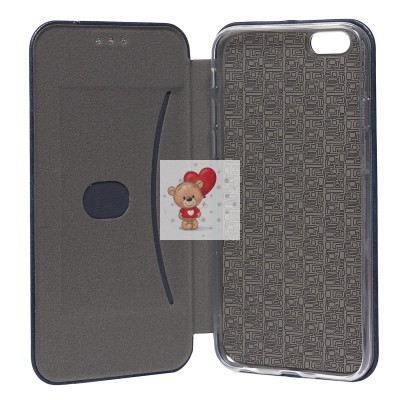 Чехол-книжка для Apple iPhone 6S (синий) открытие вбок - BC002