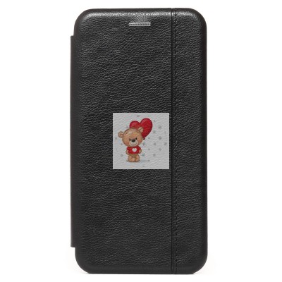 Чехол-книжка для Apple iPhone 7 Plus (черный) открытие вбок - BC002