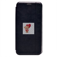 Чехол-книжка для Huawei Honor 10 Lite (черный) открытие вбок - BC002